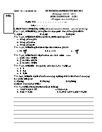 Đề kiểm tra định kì cuối học kì I năm học 2010 - 2011 môn: Tiếng Việt + Toán lớp 5