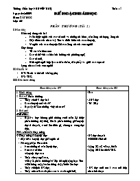 Giáo án khối lớp 2 - Trường tiểu học Nguyễn Huệ - Môn Tập đọc - Phần thưởng (tiết 2)