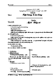 Giáo án các môn học khối lớp 2 - Nguyễn Thị Tuyết Mai - Tuần học 7