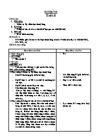 Giáo án lớp 2 - Ôn tiếng Việt (tiết 8)