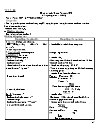 Giáo án Tổng hợp môn lớp 2 - Tuần lễ 18 năm học 2012