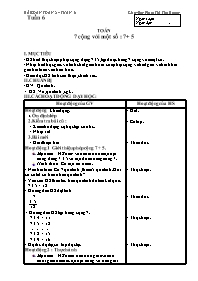 Giáo án Toán 2 - Tuần 6 - Phạm Thị Thu Hương